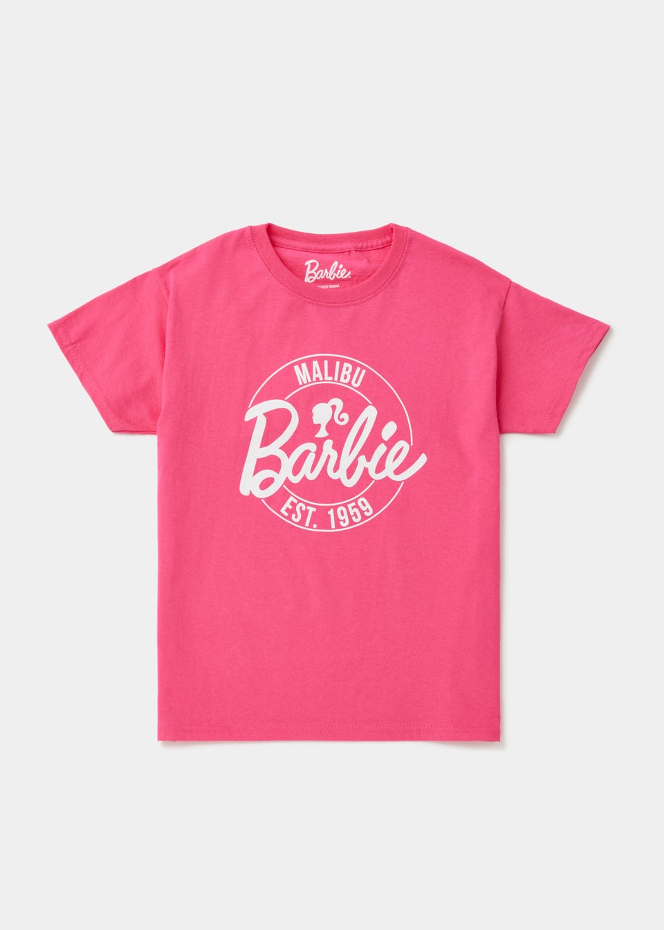 Kids Pink Barbie Malibu T-Shirt (3-15yrs)