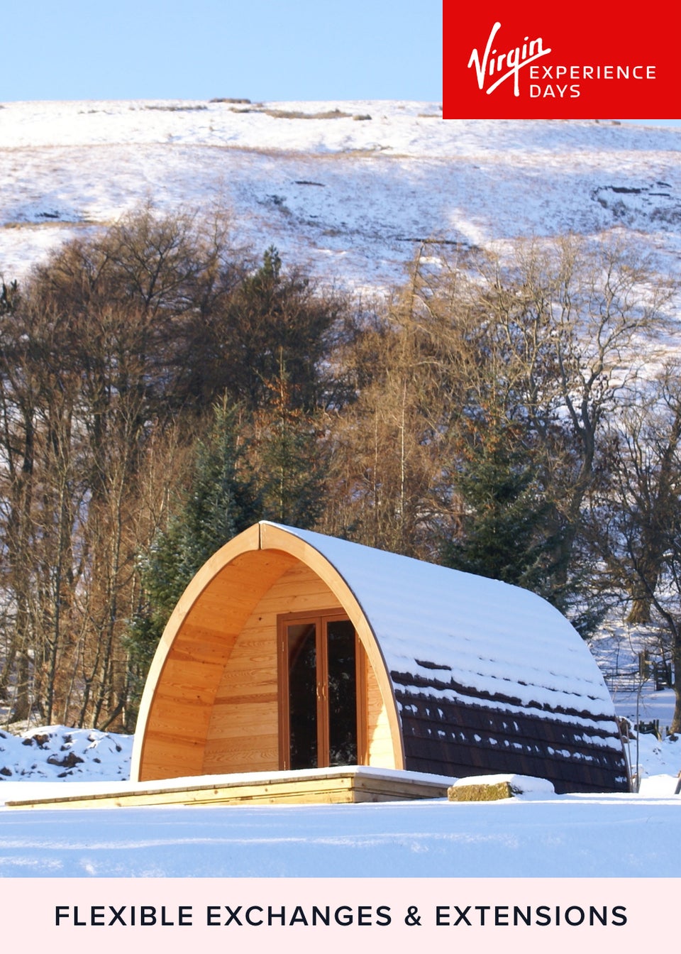 Virgin Experience Days One Night Eco Camping Pod Break at the Quiet Site, Lake District