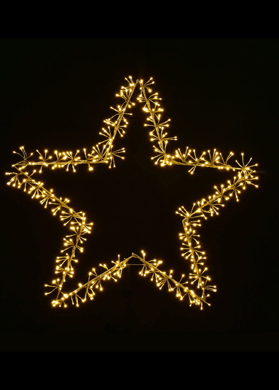 Premier Decorations 1.2cm Gold Twinkling Starburst Star