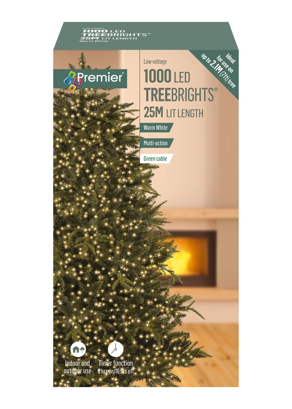 Premier Decorations 1000 Warm White LED Treebrights
