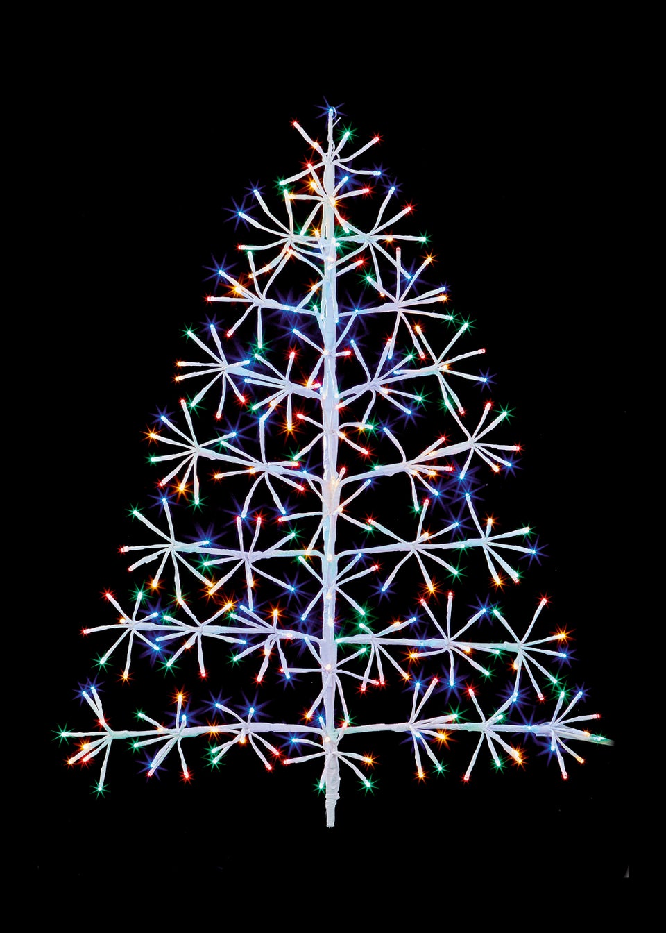 Premier Decorations 90cm Multi-coloured Twinkling Starburst Tree