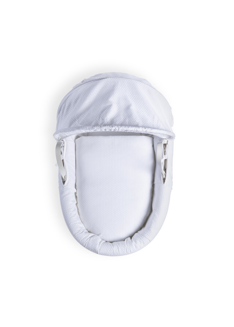 Clair de Lune White Cotton Dream Wicker Moses Basket & White Deluxe Stand