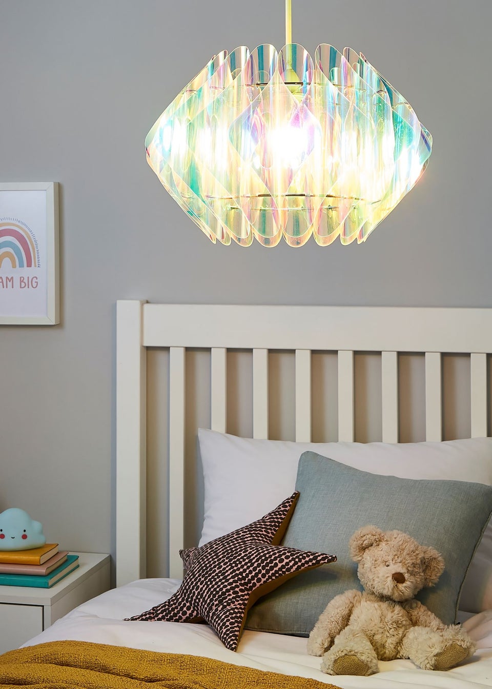 Glow Landon Iridescent Easyfit Light Shade 26cm x 40cm Matalan
