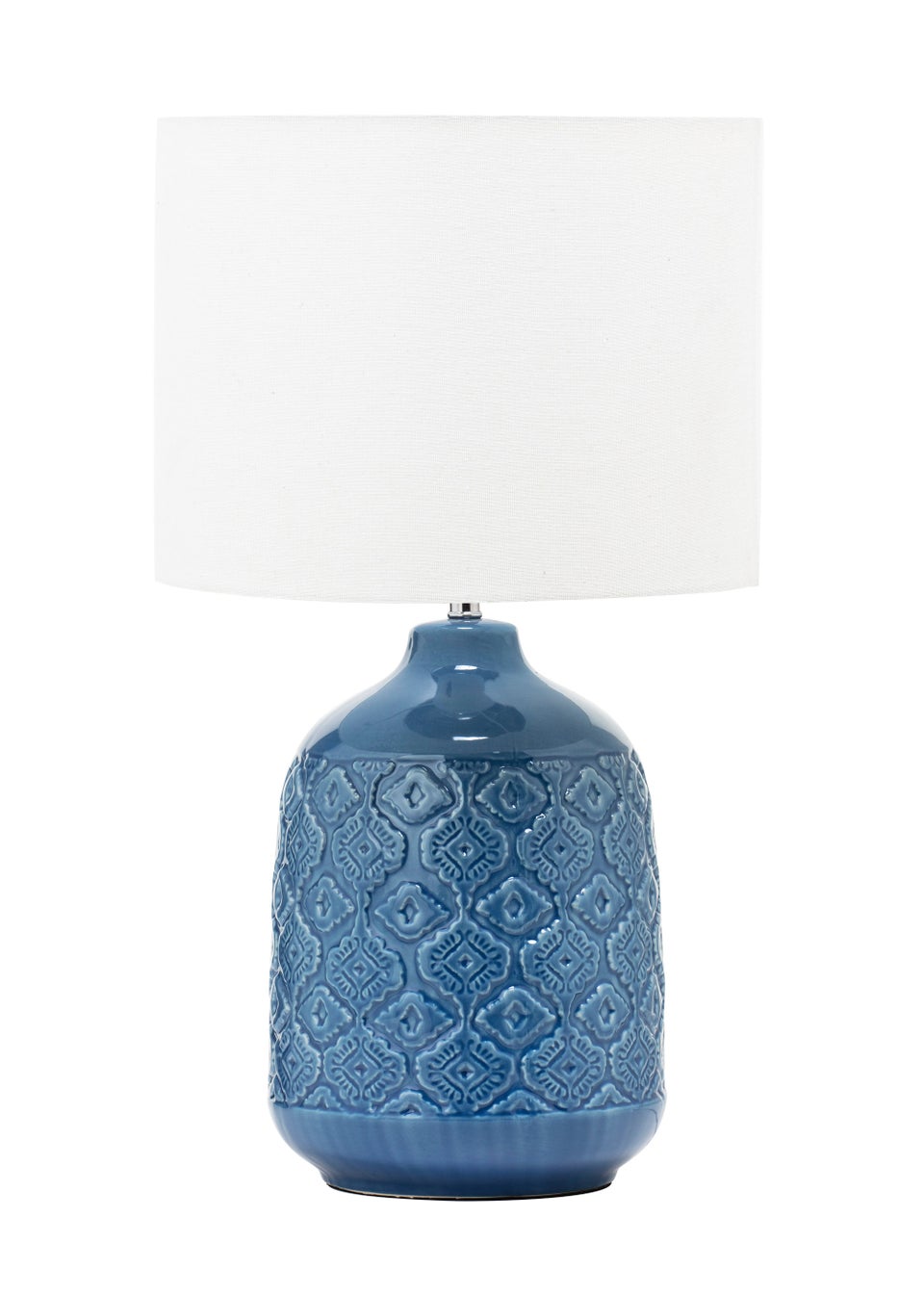 BHS Cosgrove Patterned Ceramic Table Lamp