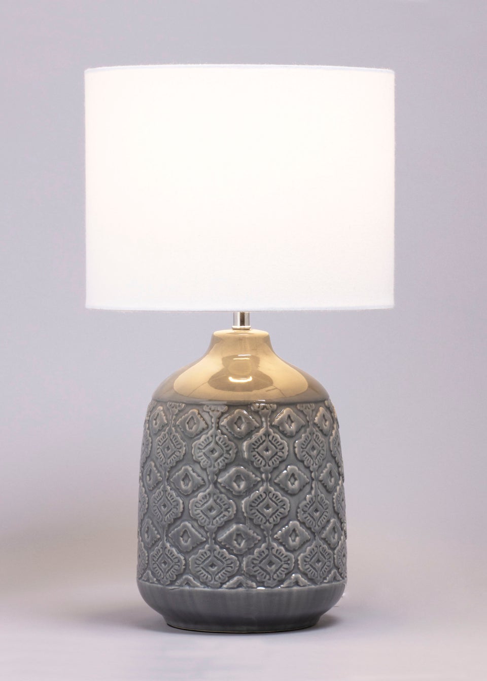 BHS Cosgrove Patterned Ceramic Table Lamp