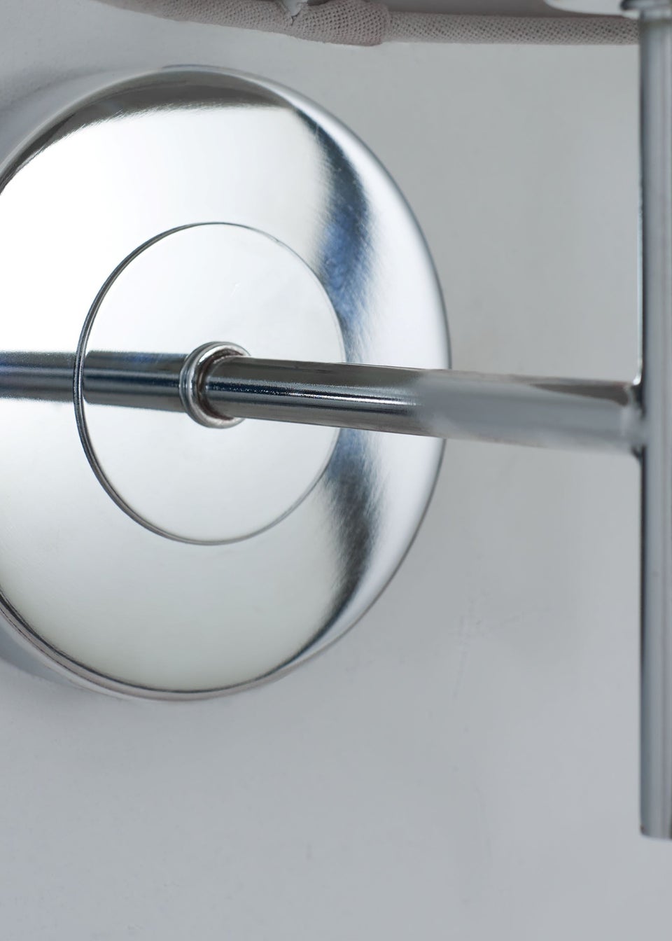 BHS Mira Wall Light Chrome & Grey (25cm x 18cm)