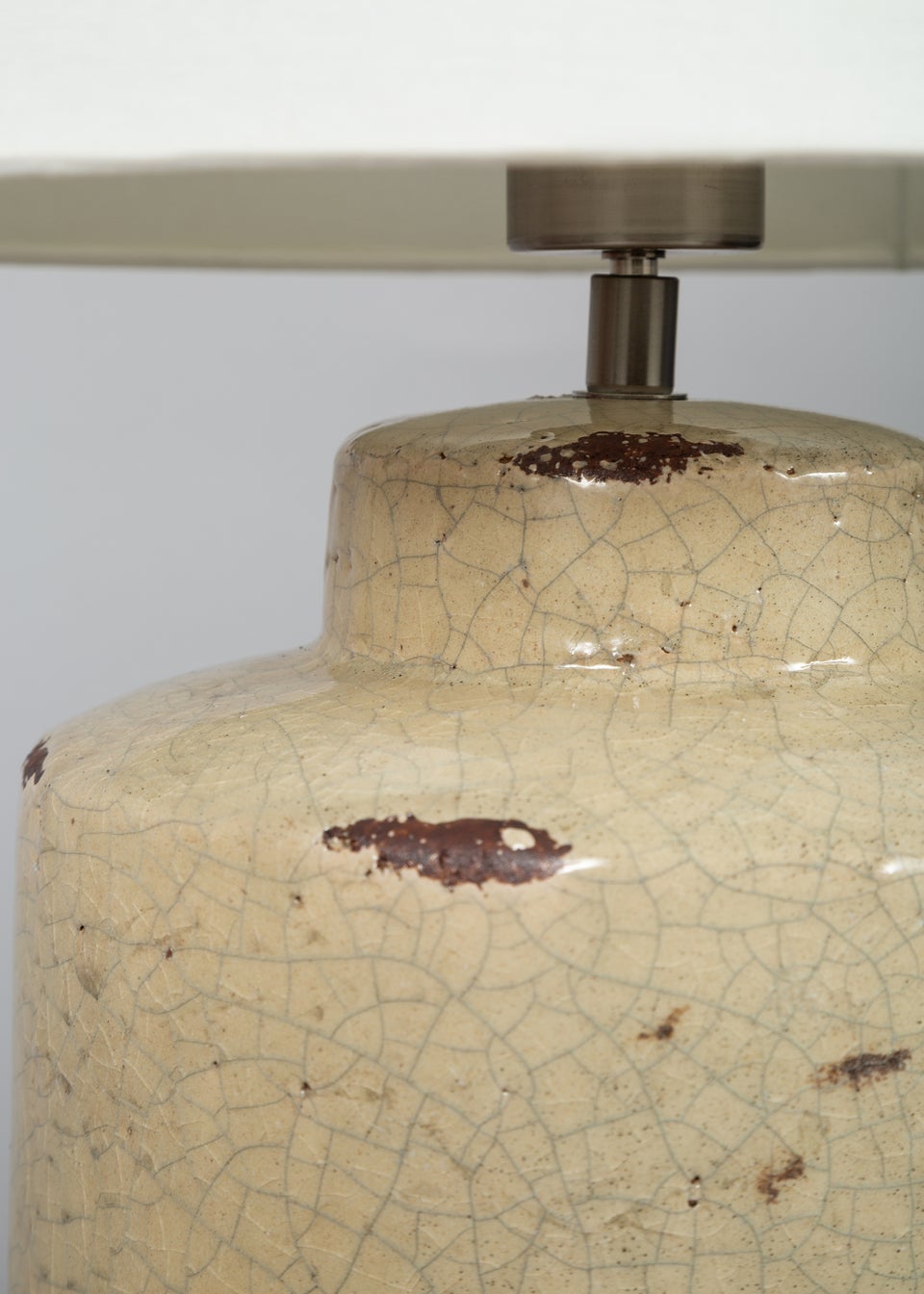 BHS Kai Ceramic Base Table Lamp Natural