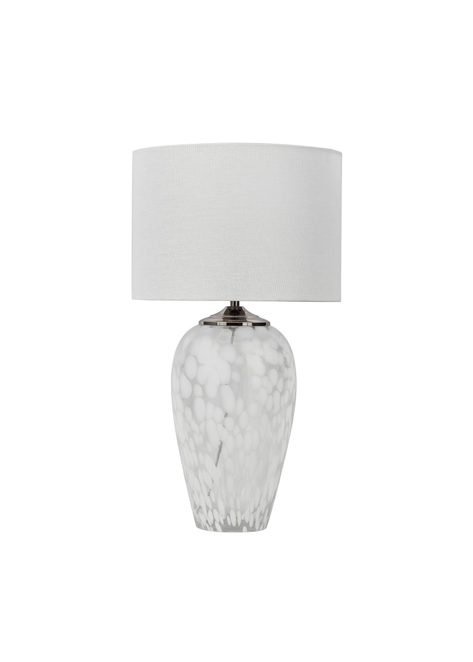 BHS Flakestone Table Lamp Satin Nickel