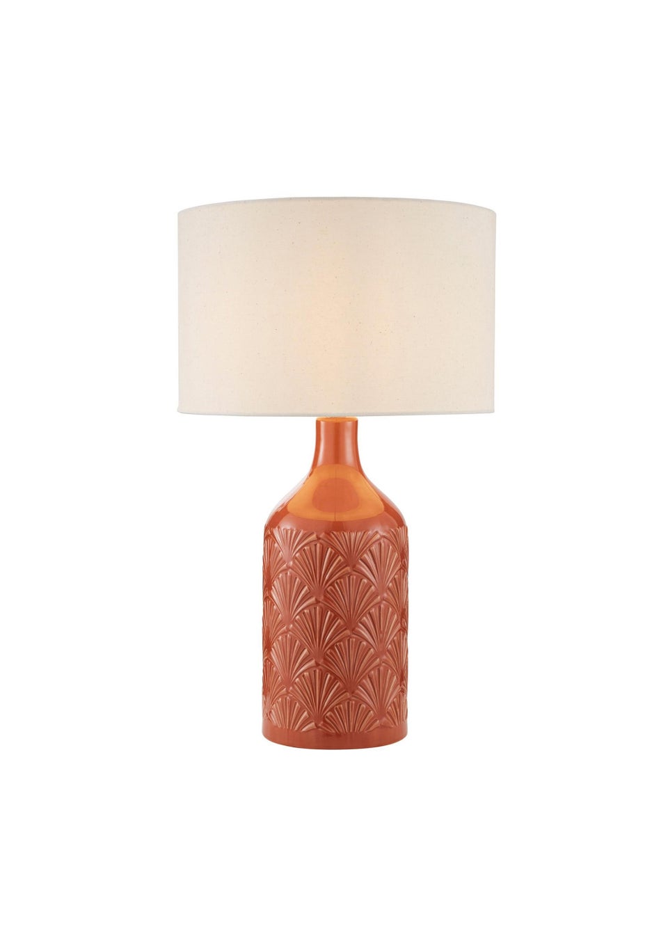 BHS Lucy Ceramic Terracotta Table Lamp
