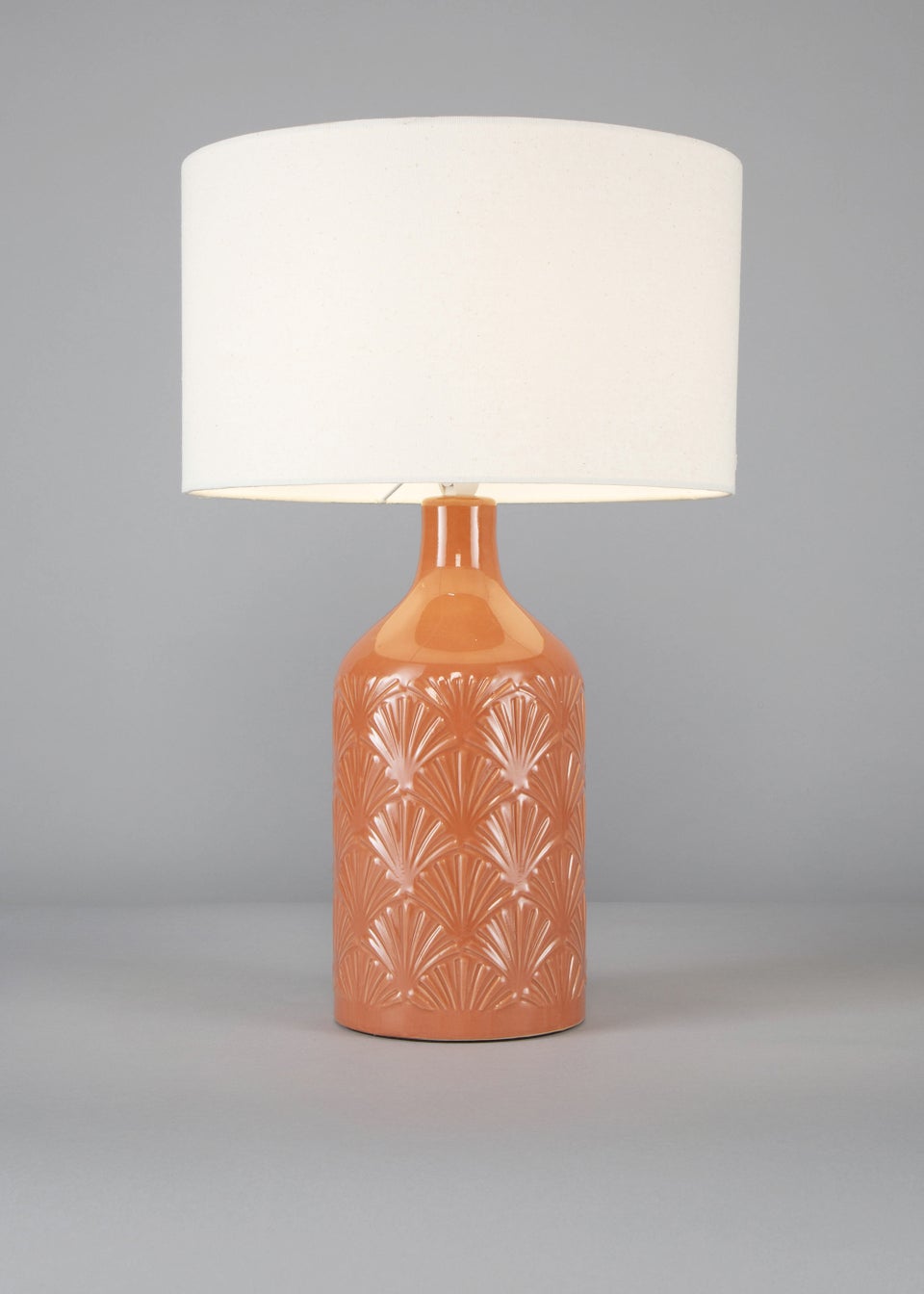 BHS Lucy Ceramic Terracotta Table Lamp