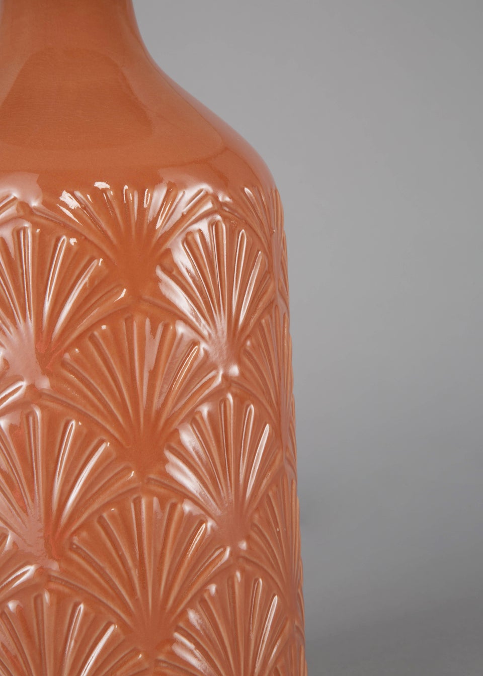 BHS Lucy Ceramic Terracotta Table Lamp