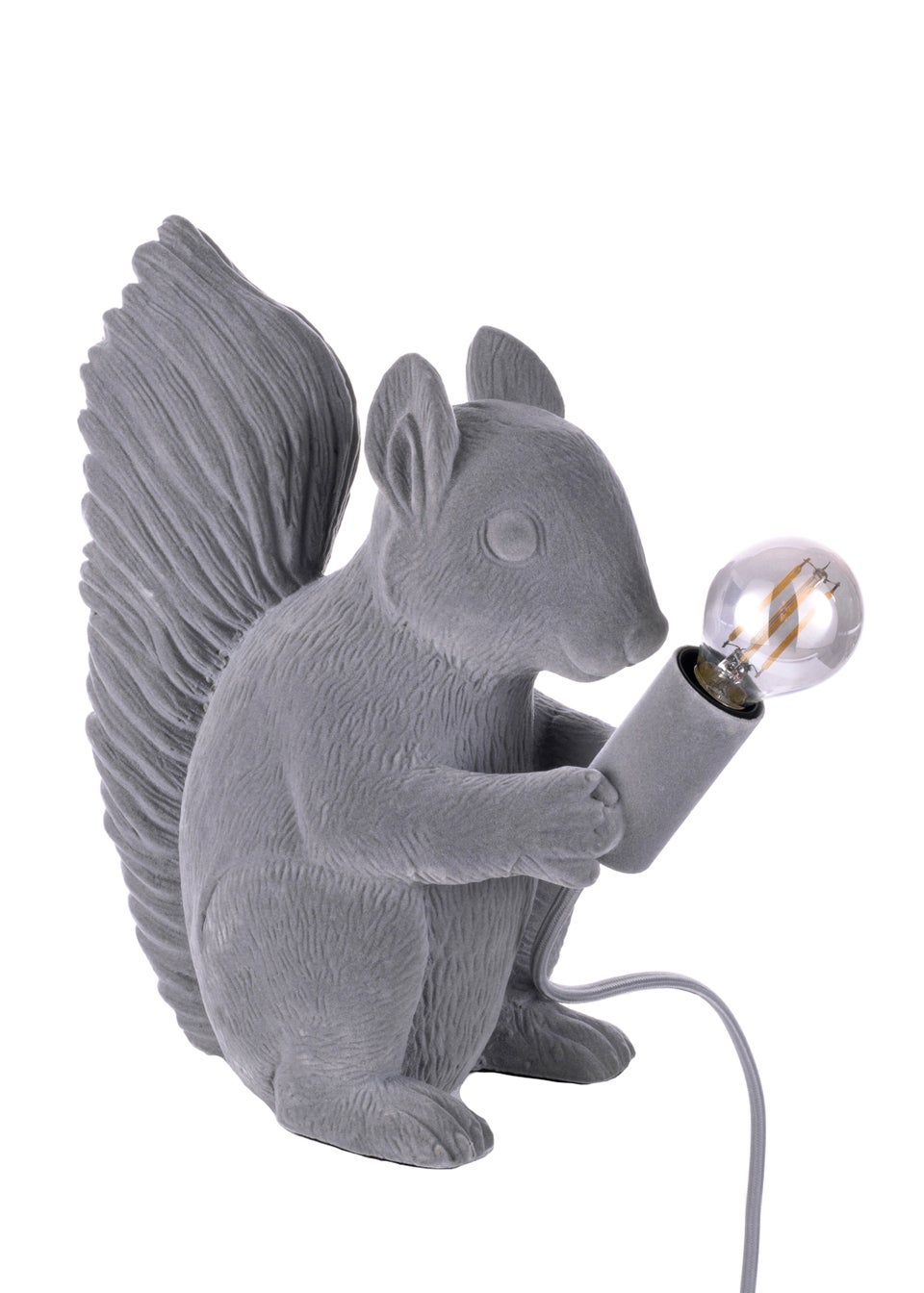 BHS Simon Squirrel Table Lamp Grey