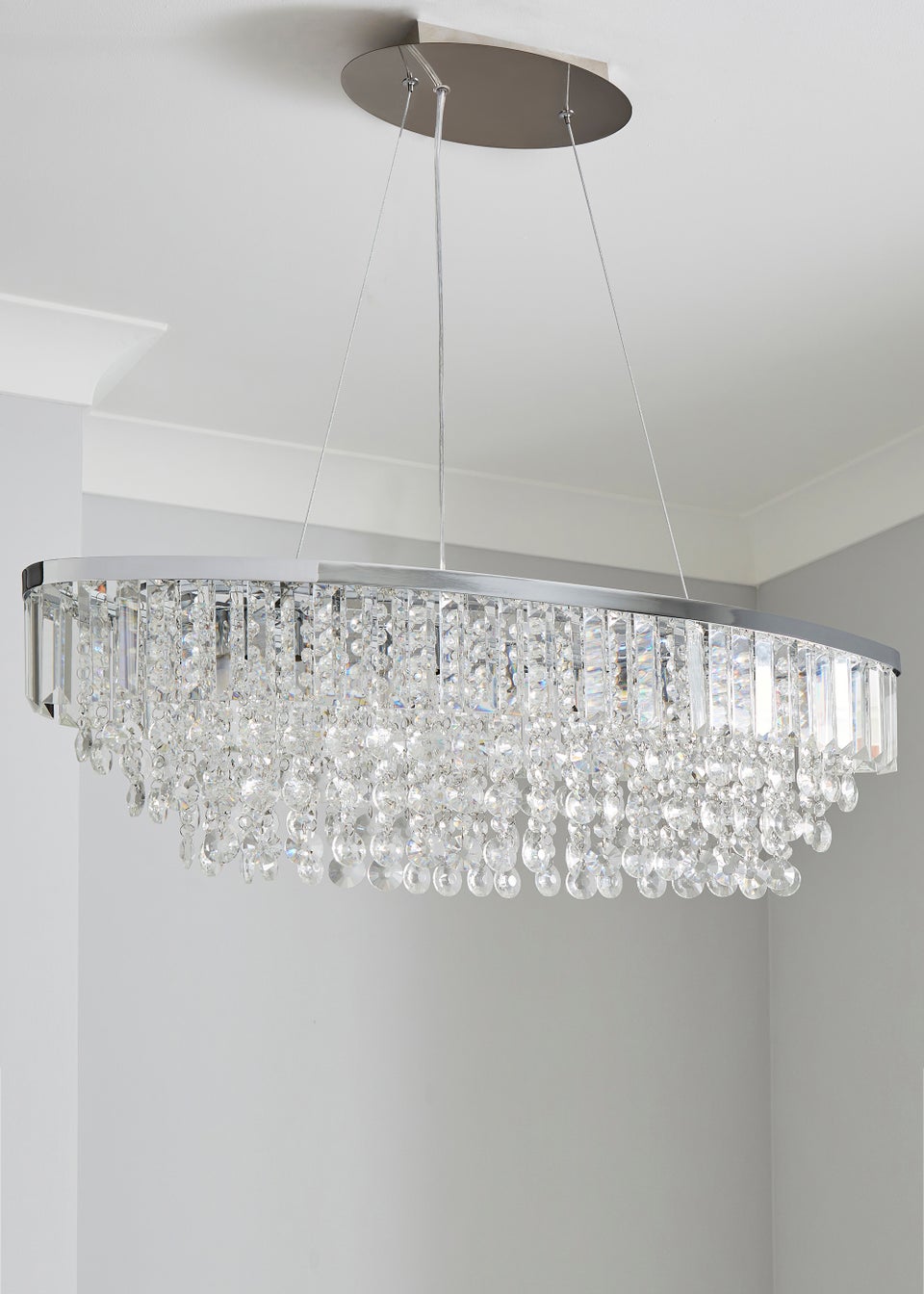 BHS Paladina 4 Light Oval Diner Bar Ceiling Light Matalan