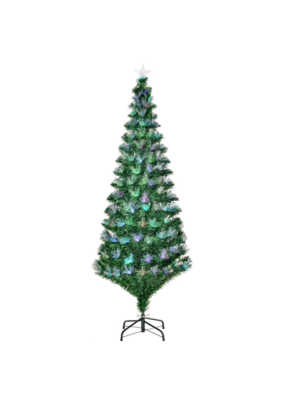 HOMCOM 6ft Artificial Tree Light w/ Flash Mode