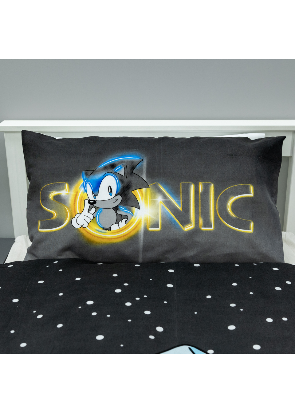 Sonic Snow Single Panel "Glow In The Dark" Duvet Cover