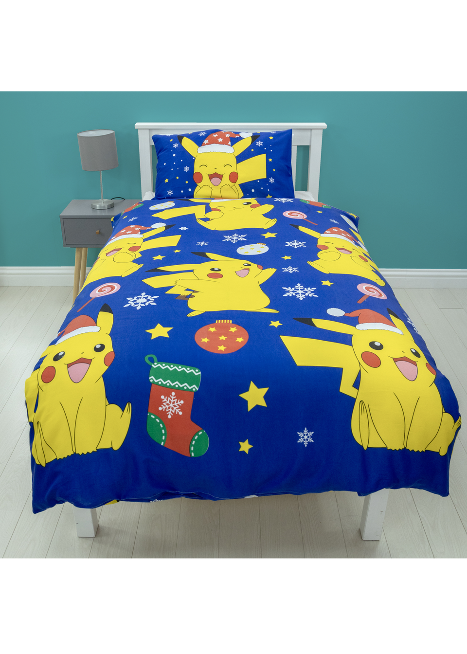 Pokemon Christmas Fun Single Rotary Duvet Cover