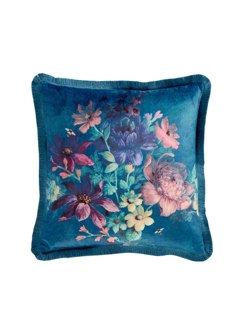 Bridgerton By Catherine Lansfield Romantic Floral Soft Touch Cushion 45x45cm