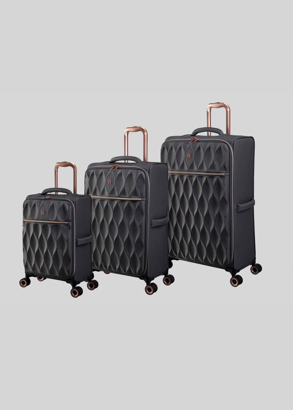 IT Luggage Enliven Grey Suitcase