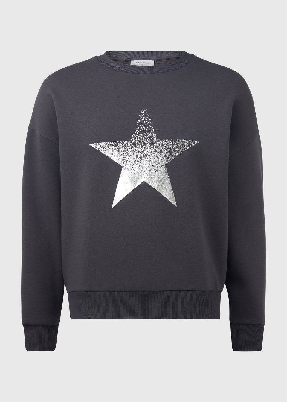 Charcoal Star Print Sweatshirt - Matalan