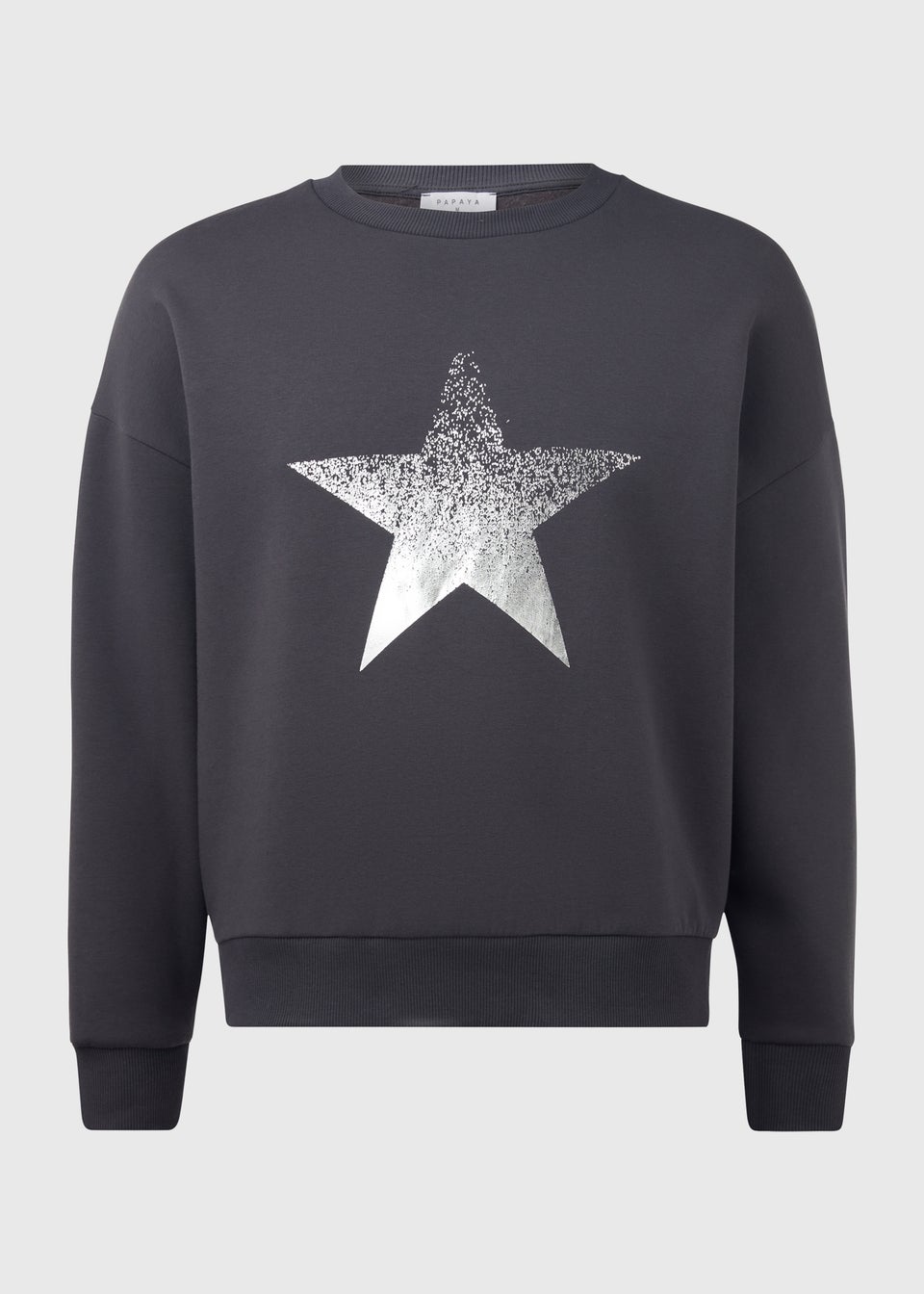Charcoal Star Print Sweatshirt Matalan
