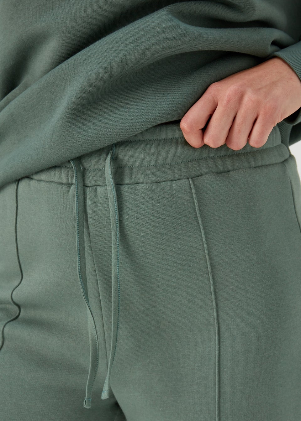 Khaki Wide Leg Co-Ord Joggers
