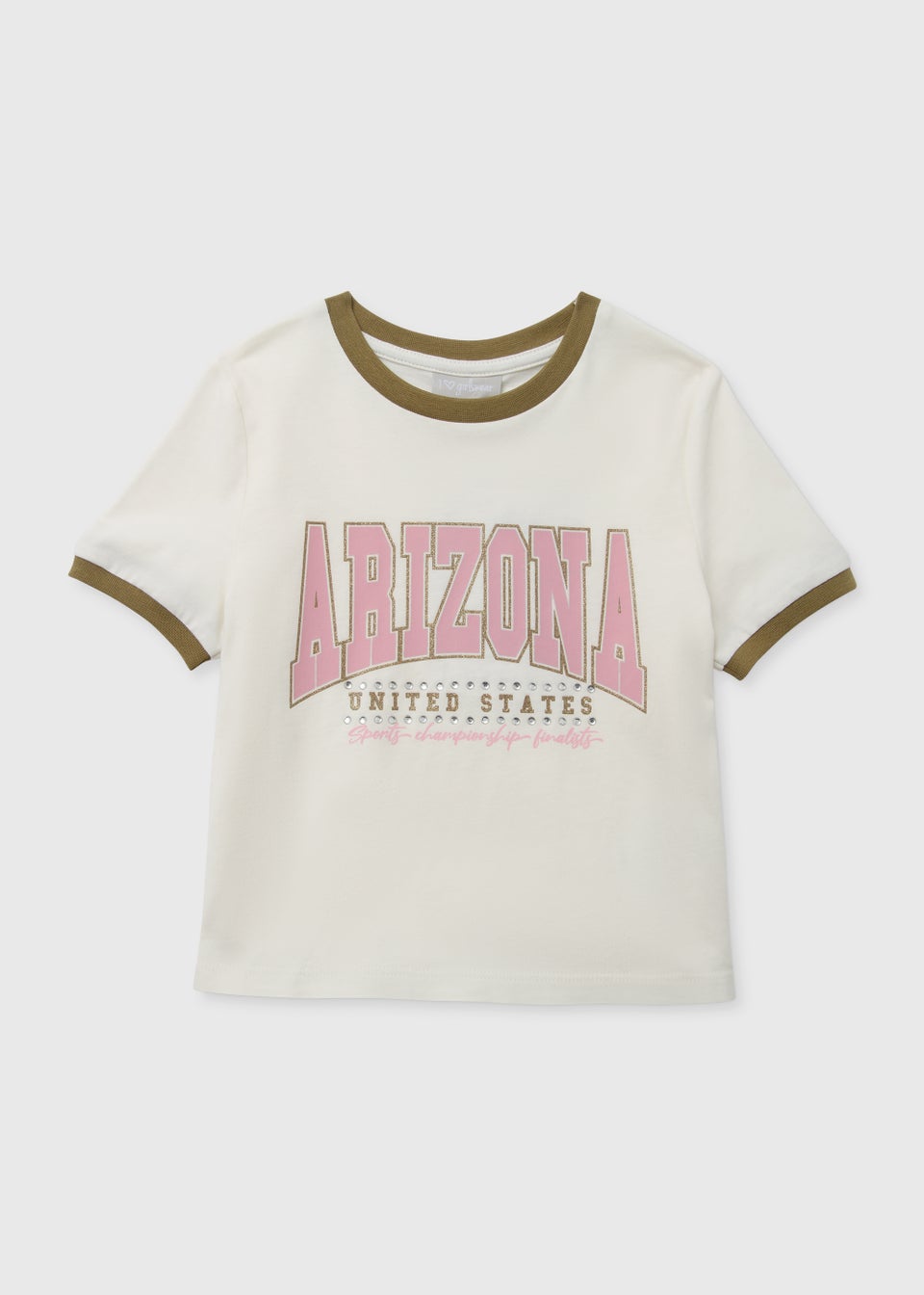 Girls Cream Arizona T-Shirt (4-15yrs)
