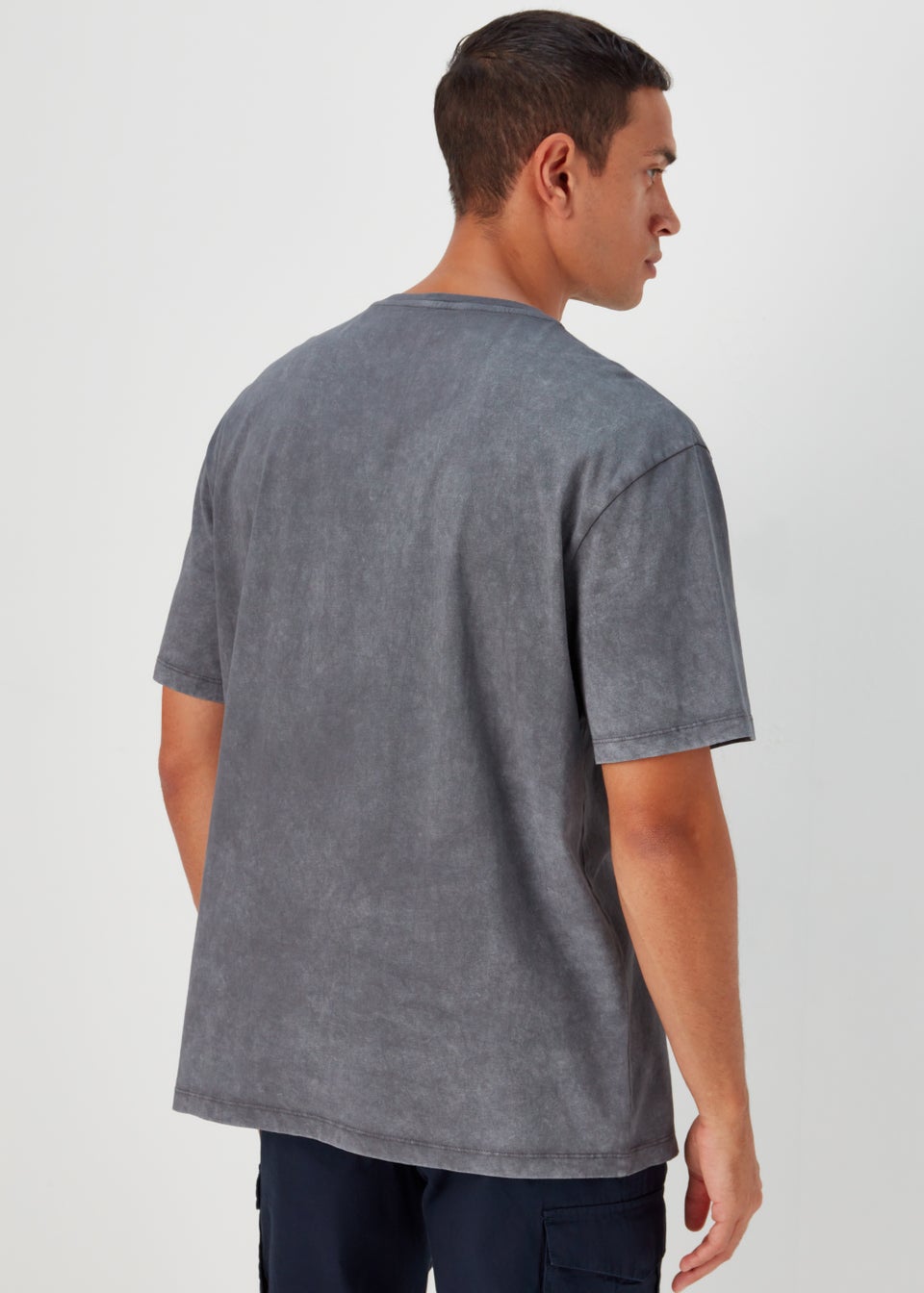 US Athletic Grey New York Print Oversized T-Shirt