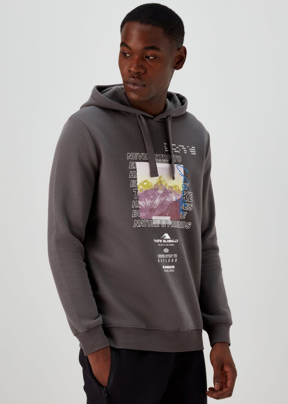 Oversized online hoodie print