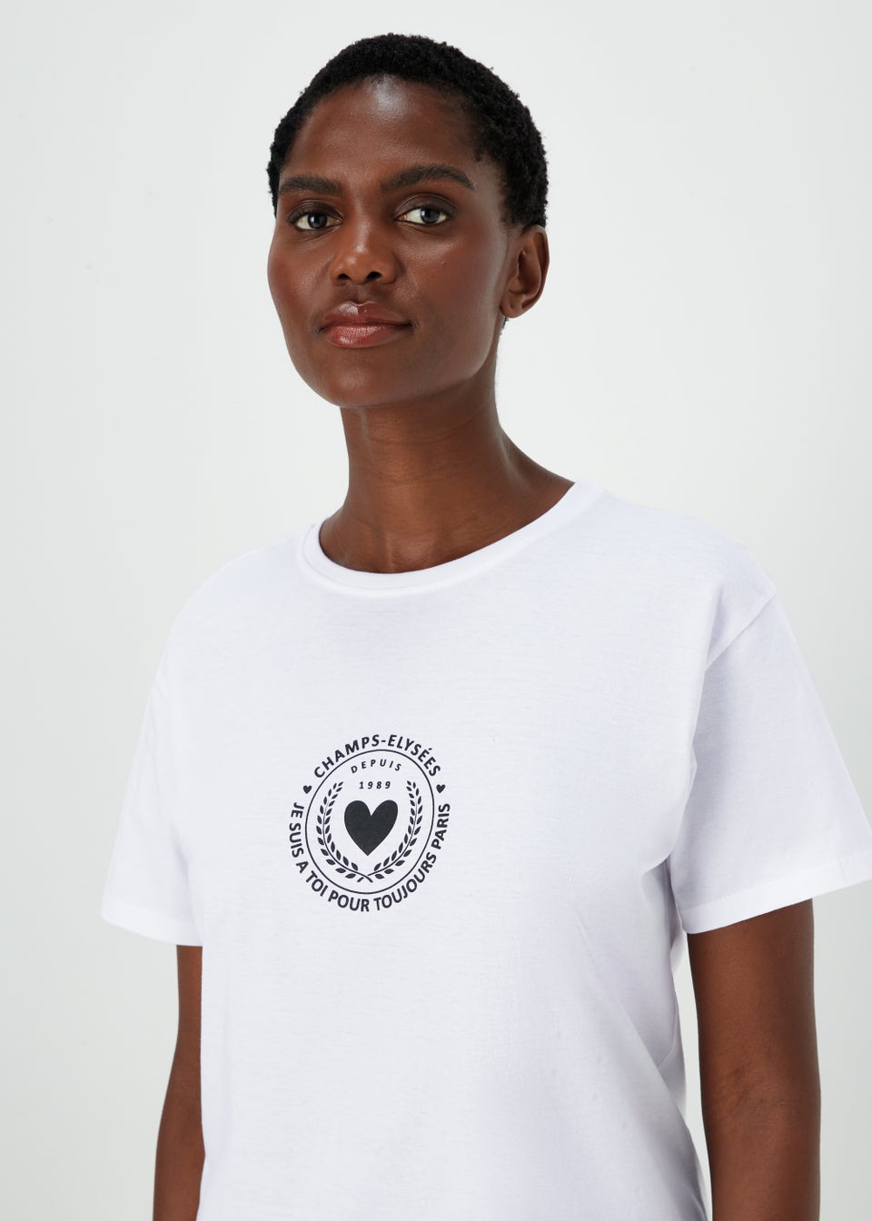 White Sports Club Badge T-Shirt