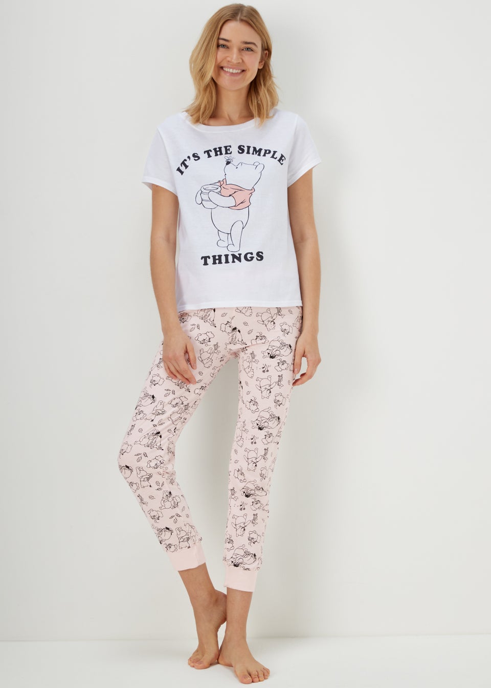 Cream Winnie The Pooh Pyjama Set