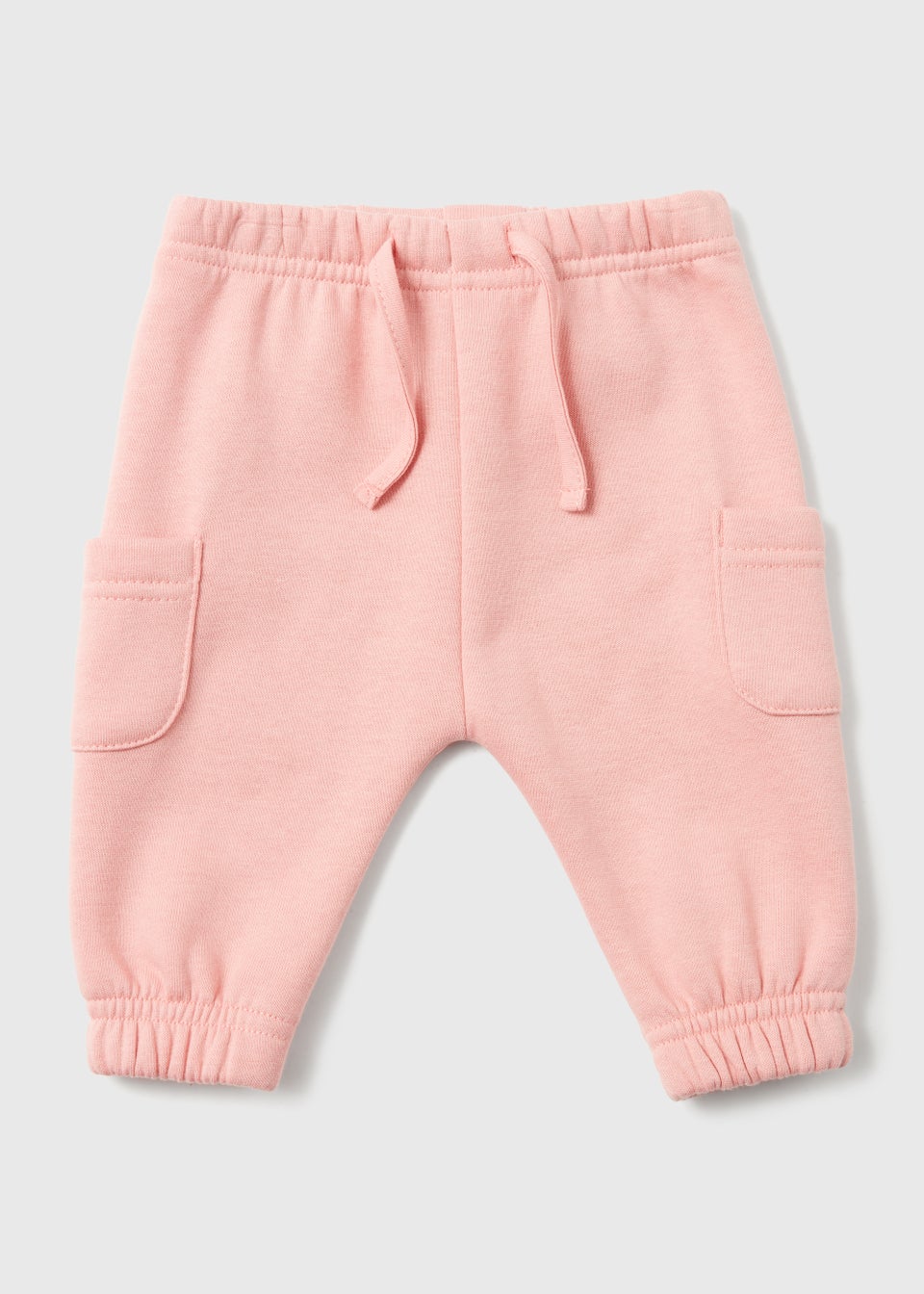 Baby Pink Cargo Joggers (Newborn-18mths)