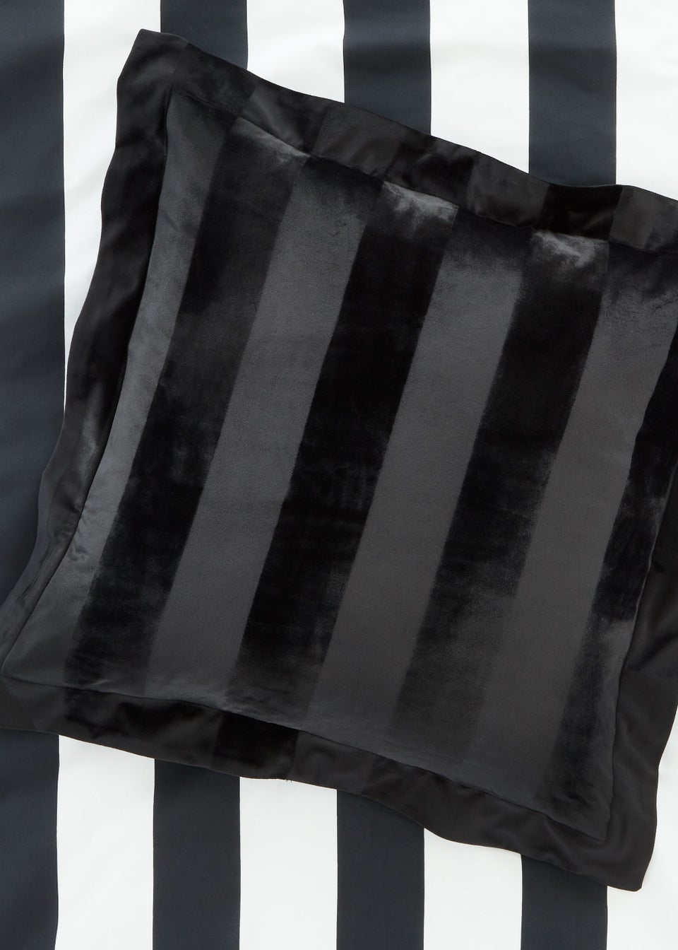 Style Sisters Velvet Stripe Cushion (55x55cm)