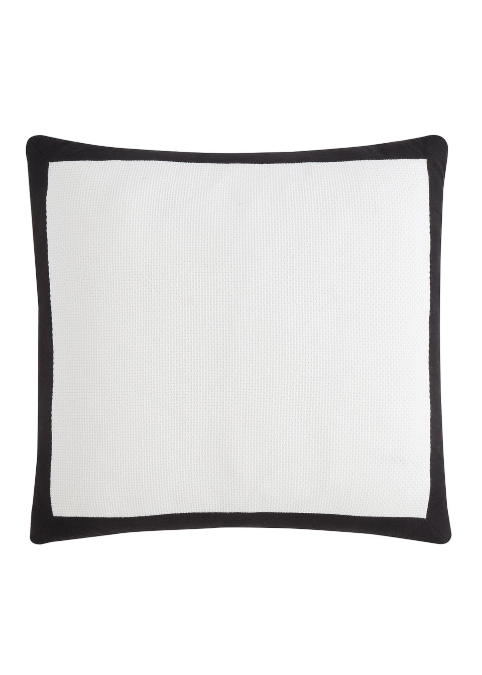 Style Sisters Monochrome Waffle Cotton Cushion (55x55cm)