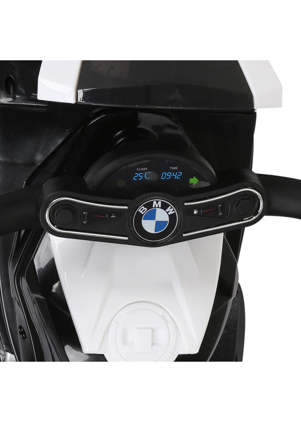 HOMCOM Kids Electric Ride on Motorcycle BMW Licensed with Headlights and Music (Black)