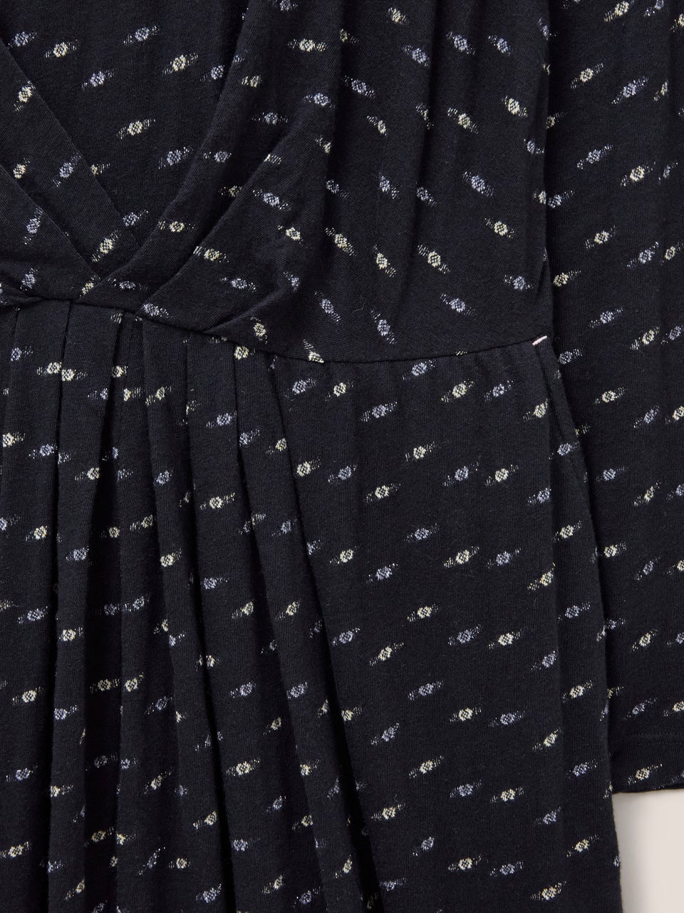 Billie Jerseykleid in Metallic-Optik