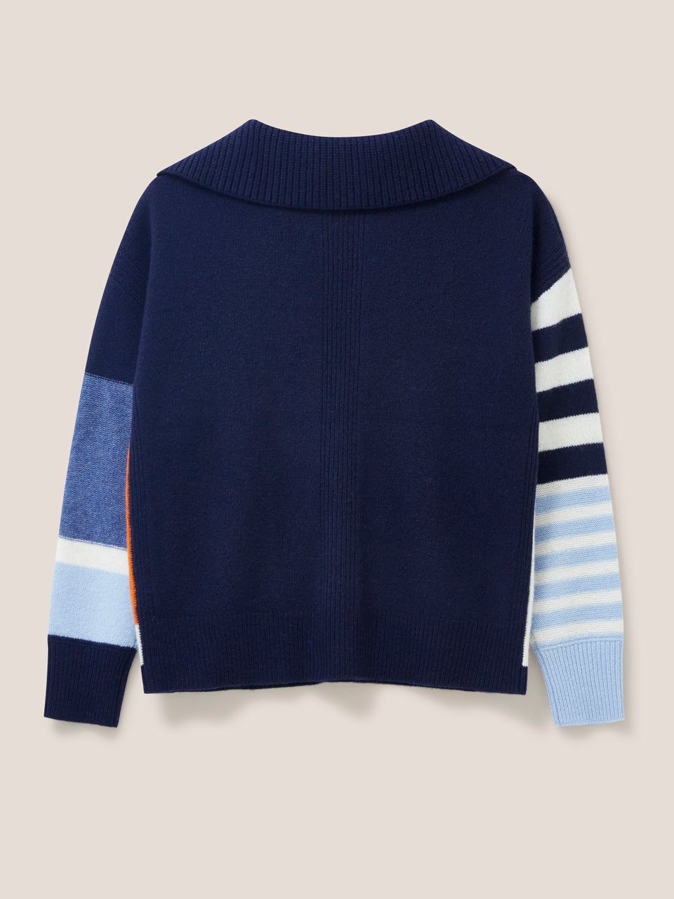 Pullover mit Hemdkragen und Colour-Block-Design