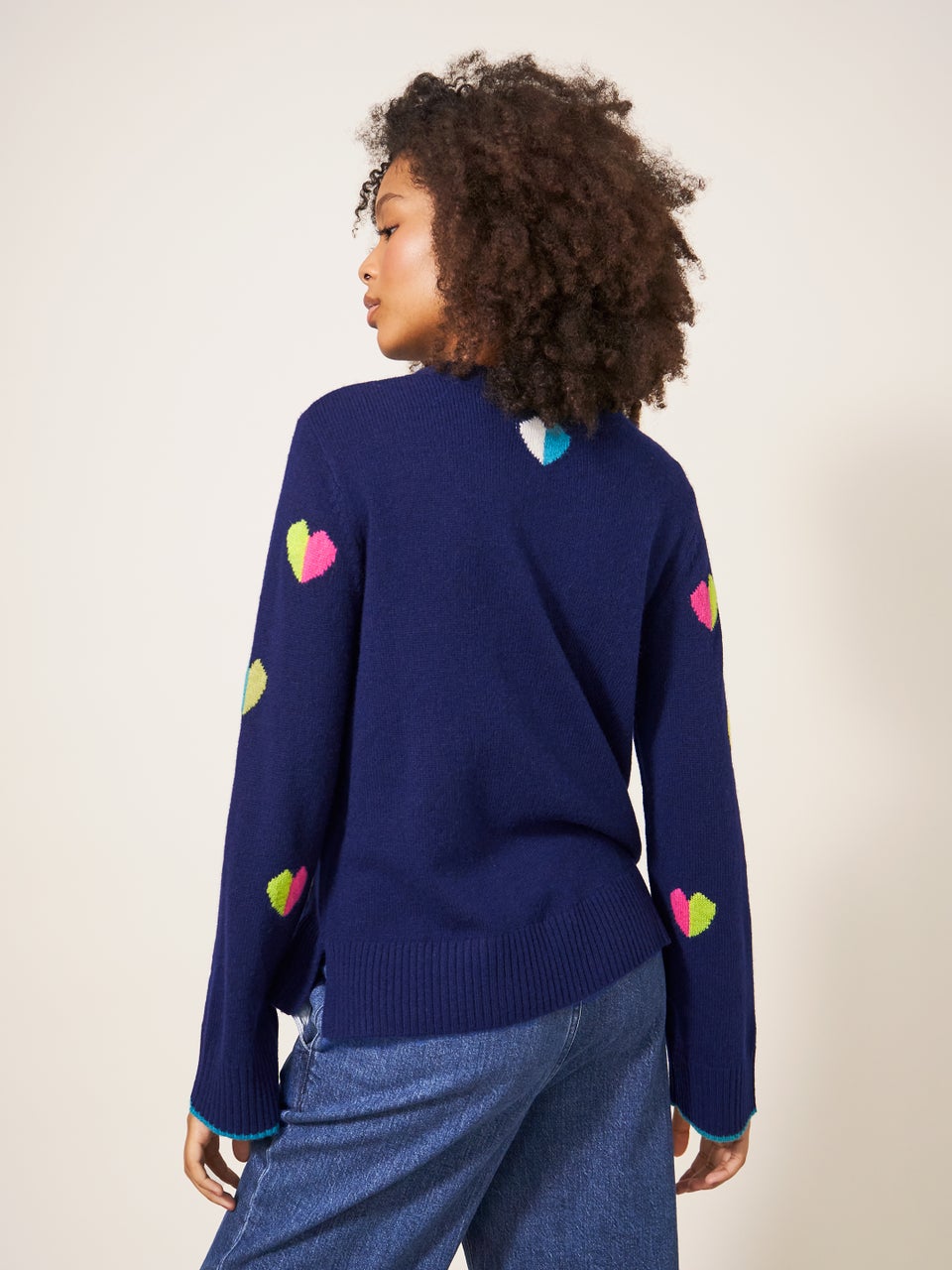 Pullover mit Herzmuster
