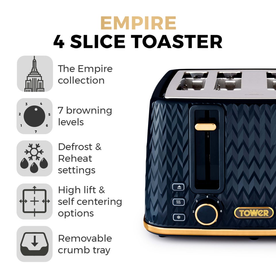 Tower Empire 4 Slice Toaster