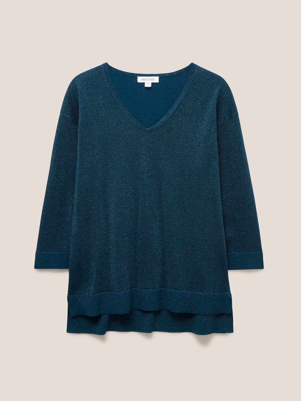 Night Sky Pullover mit V-Ausschnitt