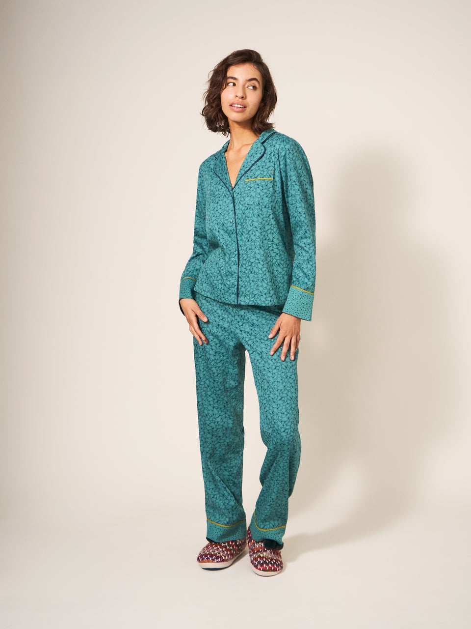 Nina Pyjamatop aus Bio-Baumwolle