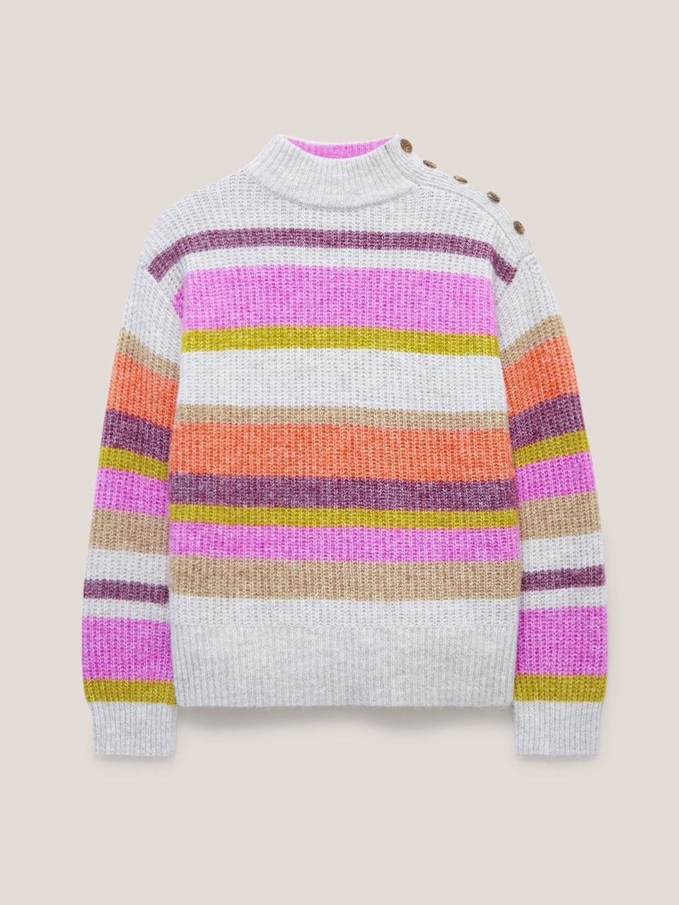 Pullover mit Regenbogenstreifen