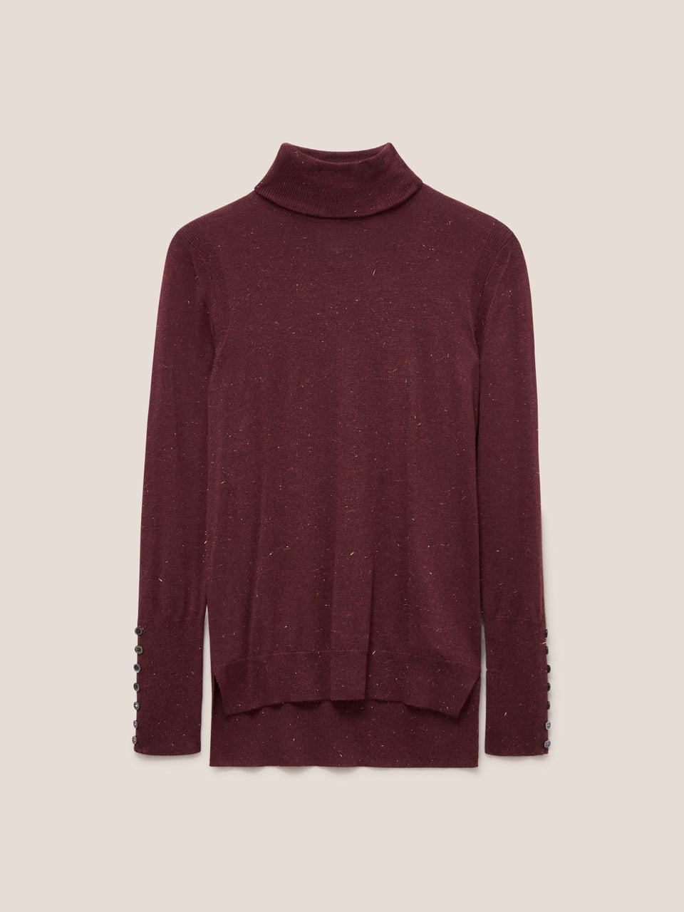 Glitzer-Rollkragenpullover