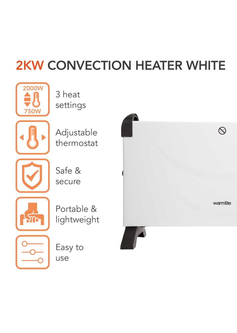 Warmlite 2000W Convection Heater
