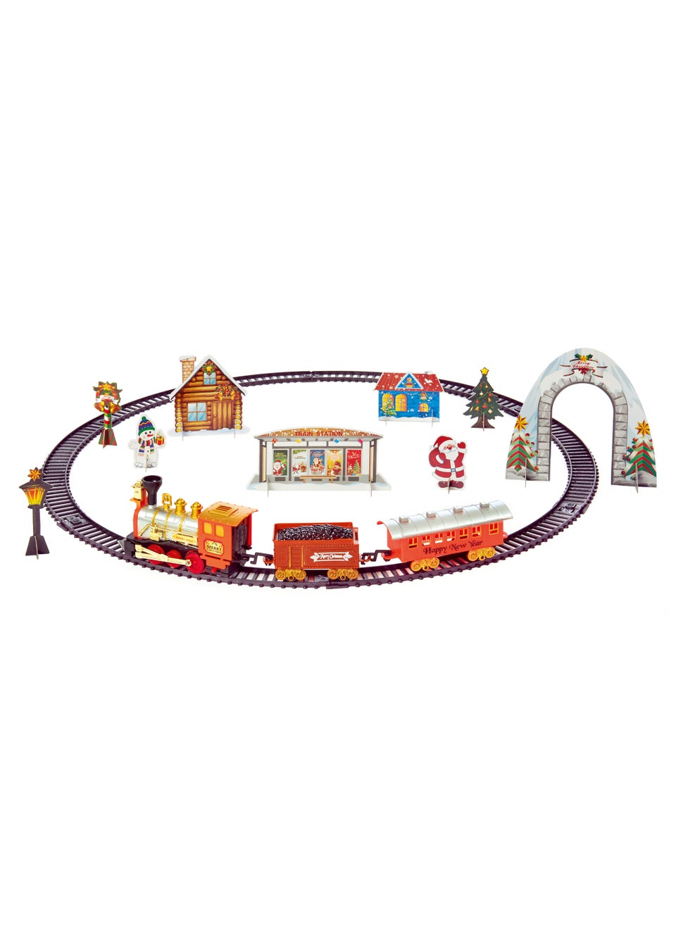 Premier Decorations 11 Piece Battery Operated Train Set with Sound