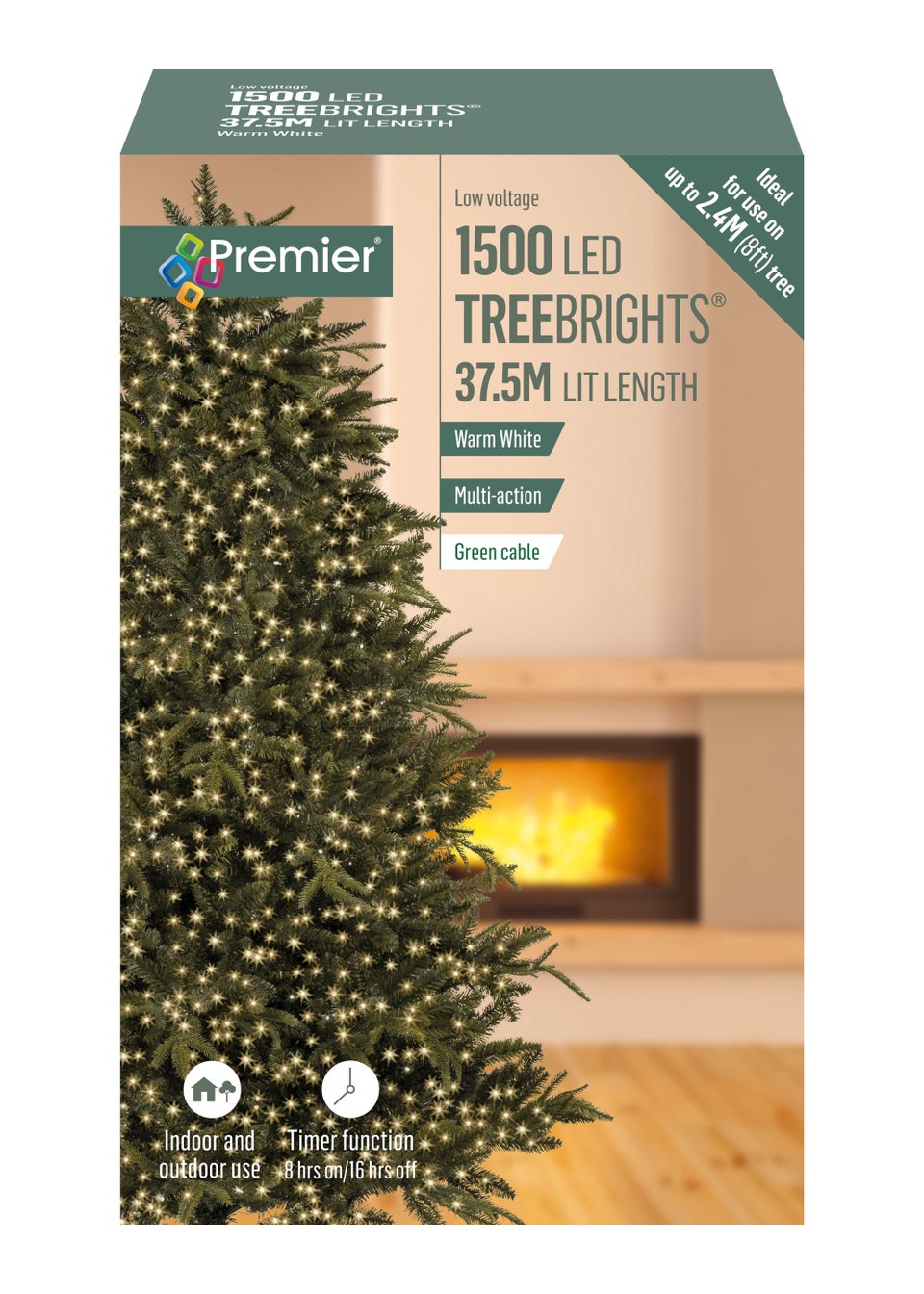 Premier Decorations 1500 Warm White LED Treebrights