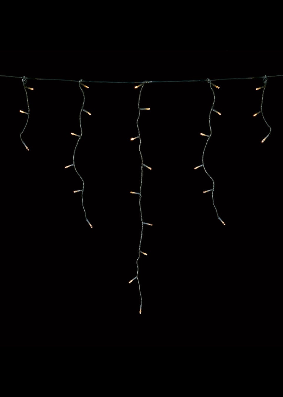 Premier Decorations 300 Warm White LED Frosted Iciclebrights