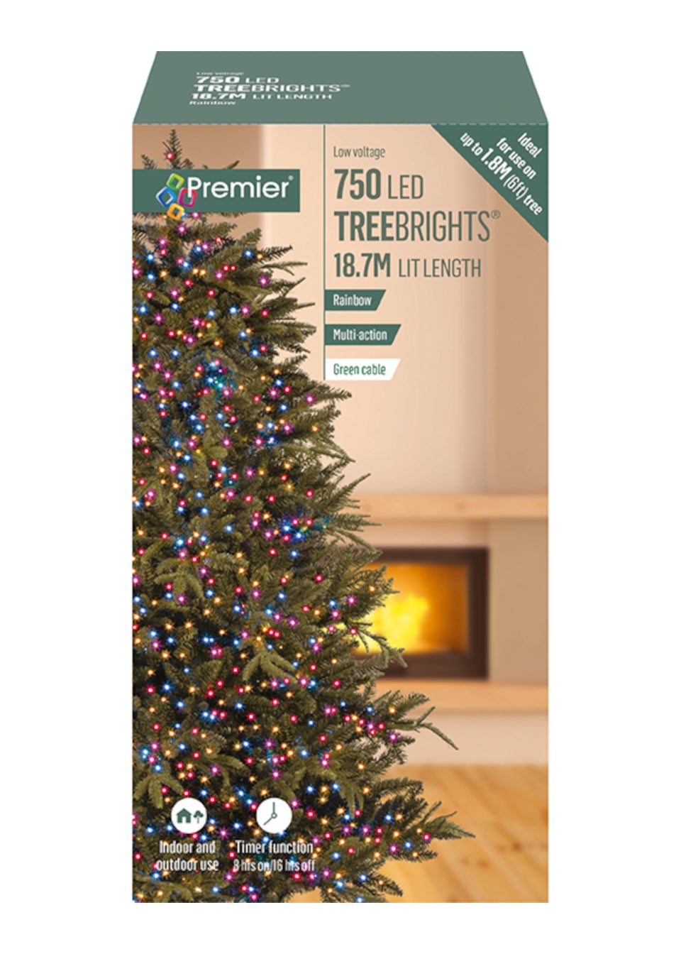 Premier Decorations 750 Rainbow LED Treebrights