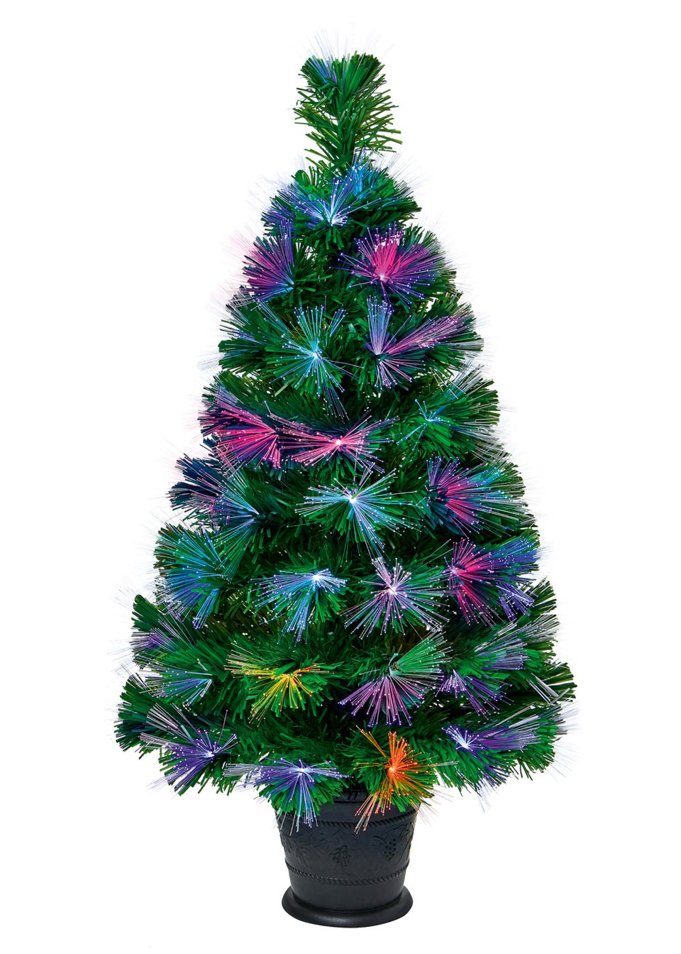 Premier Decorations Colour-changing Fibre Optic Burst Tree (3ft)