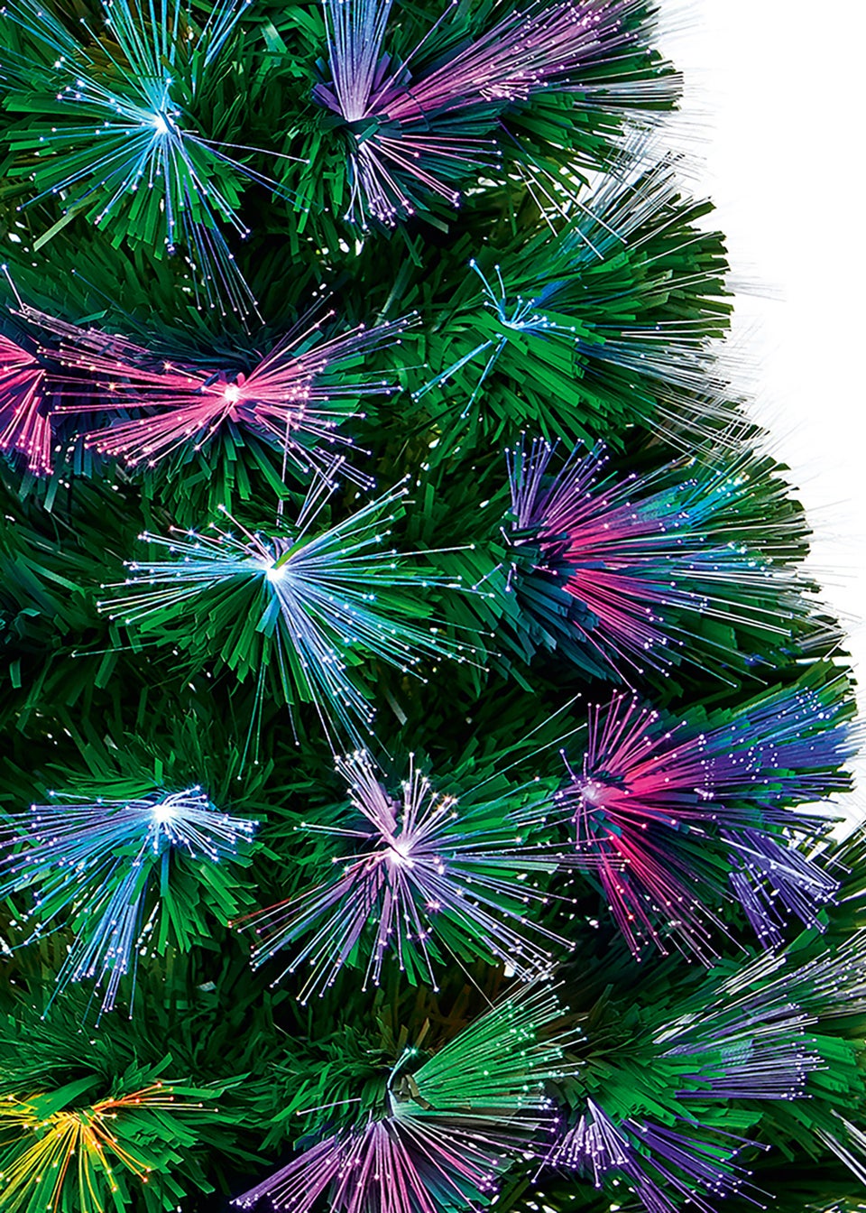 Premier Decorations Colour-changing Fibre Optic Burst Tree (3ft)