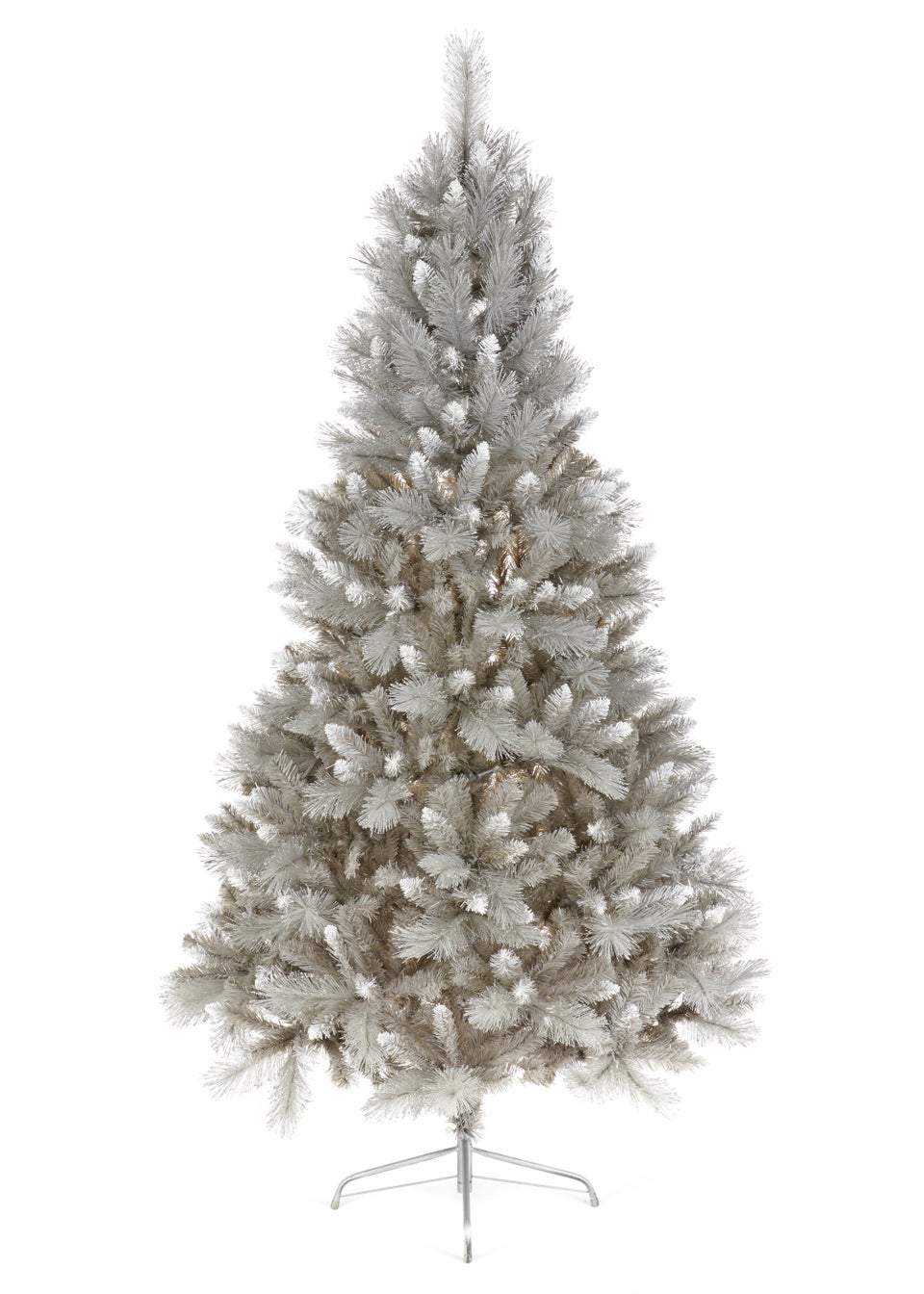 Premier Decorations Grey Silver Tipped Fir Christmas Tree 7ft